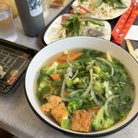vegan pho  at Novo Asian Food Hall in Pittsburgh
