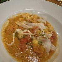 Gnocchi with tomatoes  at Cascades Restaurant in Thredbo