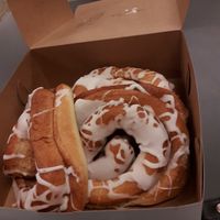 Vegan Cinnamon rolls at Muffin Top Bakery in Redlands