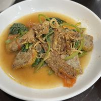 vegan chicken with veggies  at Katze in Hanoi