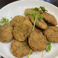 vegan fried fish  at Katze in Hanoi