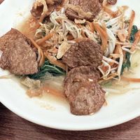 Fried vegan “beef"  at Katze in Hanoi