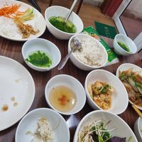 Dishes we got free to the table at Katze in Hanoi