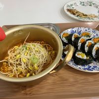 Ramyeon and gimbap  at Kongalne - 콩알네 in Jeonju