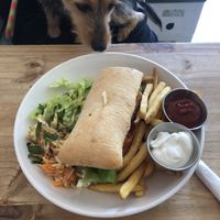 Fishless sandwich   at Black Cat in East London