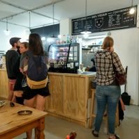 counter at Black Cat in East London