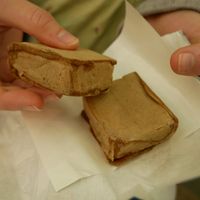 Fresh imokin at Mangando - Daimaru Tokyo in Tokyo