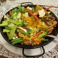 This was good but I wish it would have been cooked longer to give a crispy bottom. at Live Life Vegetarian Food in Makati