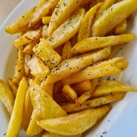 French fries at Perigiali Sea Food Restaurant in Rhodes