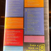 Menu at SOI in Lisbon