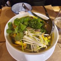 Pho with tofu at Thang Long Vietnamese Restaurant in Athens