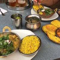 Vegan Curry and Pumpkin Bread Appetizer at Pondicheri in Houston