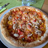 Vegan Pizza at Landhaus bei Wolfgang in Braunlage