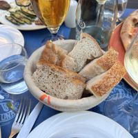 Table bread  at Mezzaluna in Levanto