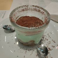 Mint tiramisu yum! at Pit'sa in Milan