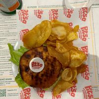 ‘Pollo a chi??!’ sandwich  at Pit'sa in Milan