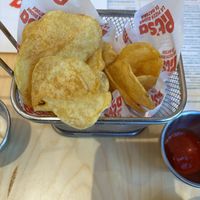 Potato chips  at Pit'sa in Milan