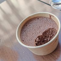 Chocolate mousse at CURB STREET FOOD in Paris