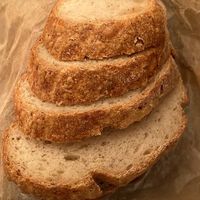 Chickpea bread at Krümcoffee in Madrid