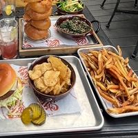 (Onion rings are *not* vegan!)  at The Gate House in Mackinac Island