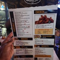 Menu at The Brass Tap in Plano