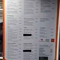 Menu July 2026 at Dosa Corner  in Auckland