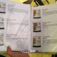 Quick look on the menu (pick, €5,- each) at Pizza Leggera in Bologna