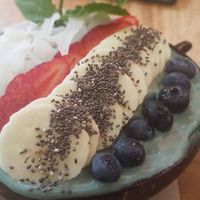 Blue Mermaid speciality bowl at PLANT SHACK - Palma City in Mallorca