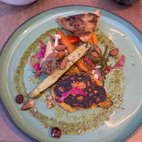 Josselyn's vegetable plate at Le Chante Clair in Saintes-maries-de-la-mer