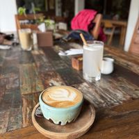 Oat milk cappuccino   at Buda Bakery & Resto in Singaraja