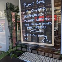 Plant Bar temporarily closed (sign seen July 30, 2024) at Plant Bar - Maybe closed in Inverness