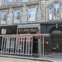 Behind the bus stop shelter! at Plant Bar - Maybe closed in Inverness