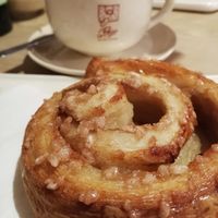 Cinnamon roll #Veganuary at Le Pain Quotidien in Liege