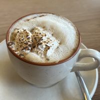 Mocha with homemade vegan marshmallow   at Canvas V in New Delhi