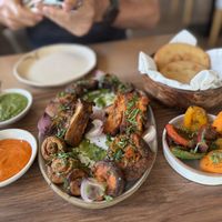Mushroom sharing platter  at Canvas V in New Delhi