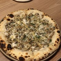 The pizza was delicious   at Canvas V in New Delhi