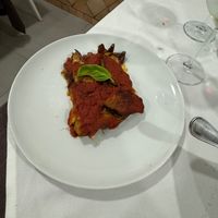 Vegan eggplant Parmesan! Rich & delicious! at Ristorante La Forgia Maurizio - 9852 Vulcano Home Restaurant in Vulcano
