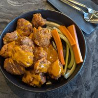 vegan wings made of seitan. at Twisted Root in Eagle