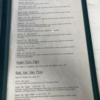 New separate vegan menu  at Twisted Root in Eagle