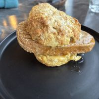 Maple chicken biscuit   at Twisted Root in Eagle