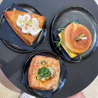 Lemon curd, croissant sandwich, olive harissa and cheese - all perfect at Margo's Amsterdam Bellamy - Oud-West in Amsterdam