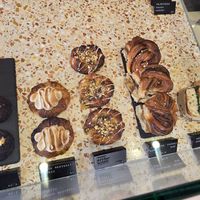 Pastries in counter at Margo's Amsterdam Bellamy - Oud-West in Amsterdam