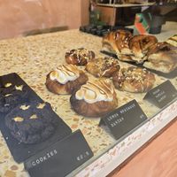 Pastries in corner at Margo's Amsterdam Bellamy - Oud-West in Amsterdam