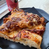 Pepperoni focaccia is so good!  at Margo's Amsterdam Bellamy - Oud-West in Amsterdam