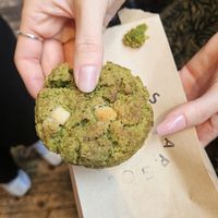 Matcha cookie at Margo's Amsterdam Bellamy - Oud-West in Amsterdam