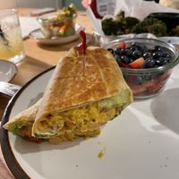 Curry chickpea wrap   at The Kitchen Table at Relish in Raleigh
