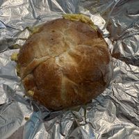 Vegan egg and cheese breakfast sandwich   at Filoncino Cafe  in Red Bank