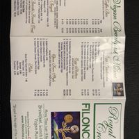 Vegan breakfast menu   at Filoncino Cafe  in Red Bank