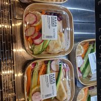 Hummus platter at SFO - Napa Farms Market - T2 Gate D & International TG Gate G3 in San Francisco