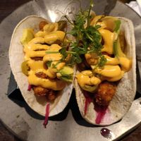 Crispy panko cauliflower tacos (Vegan) at The Tavern Bar & Restaurant in Westport